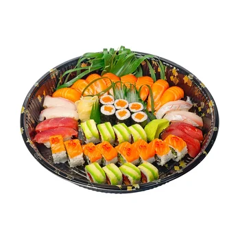 Индивидуальный продукт - Обычная роскошная японская коробка для суши, фруктовый овощной салат, пищевой пластиковый лоток