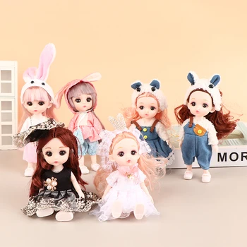 Инновационный набор принцессы куклы Лолиты с подвижным суставом длиной 16 см, Новейшее мультяшное платье для макияжа, Игрушки, Сменный подарок для детей и девочек