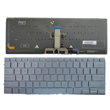 Клавиатура из США для ноутбука ASUS Zenbook S13 UX392 UX392FA UX392FN с синей подсветкой