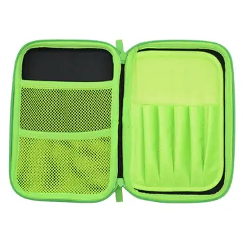 Классический карманный пенал для ручек Green Mosaic Fold EVA, сумка для хранения канцелярских принадлежностей, органайзер, косметические дорожные сумки, школьные принадлежности