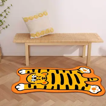 Ковер с животным принтом для гостиной, домашний декоративный коврик для пола, ковры для спальни с изображением тигра, ковры из искусственной кожи животных