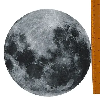 Коврик для мыши Earth 7,9 x 7,9 дюйма, круглый коврик для мыши Moon, Серый резиновый коврик для стола Home