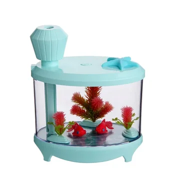 Креативный аквариум Air USB Mini Mist Maker 460 МЛ Диффузор для воды, Увлажнитель воздуха, Красочный Ночник DC5V