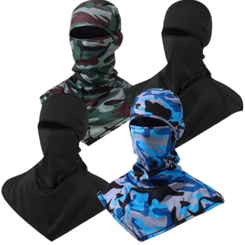 Летняя балаклава, солнцезащитная маска с длинной шеей, закрывающая мужскую и женскую Маску для велоспорта, рыбалки, катания на мотоцикле, лыжную маску