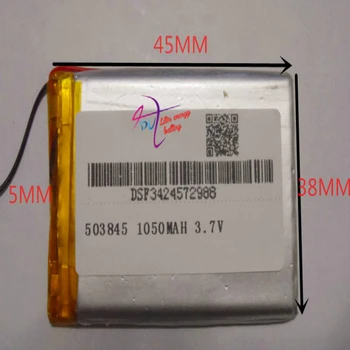 лучший бренд батареи Размер 503845 3,7 В 1050 мАч Литий-полимерный Аккумулятор с Защитной Платой Для GPS Bluetooth Цифровой Продукт Бесплатно