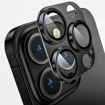 Металлический Защитный Чехол для Объектива Камеры для iPhone 14 13 11 15 Pro Max 12 Mini 14 Plus 14Pro 15Pro IPhone14 IPhone15 i14 i15 Задняя Крышка