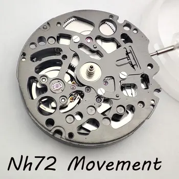 Механизм Nh72 Японский оригинальный роскошный автоматический скелетонирующий механический часовой механизм Nh72 Ремонт Замена модов
