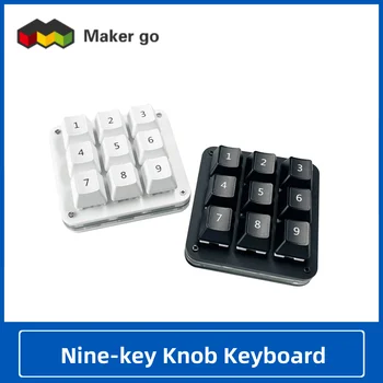 Механическая мини-клавиатура Type-c с девятью клавишами, внешняя Персонализированная Пользовательская комбинация клавиш без привода, копирующая и вставляющая комбинацию клавиш