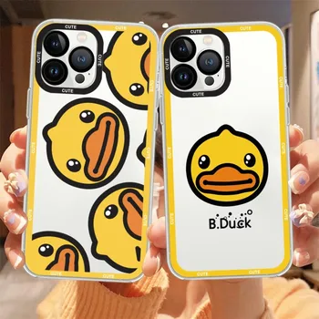 Милый мультяшный чехол для телефона B-Ducks Samsung A 73 72 71 70 53 52 51 32 с прозрачной оболочкой