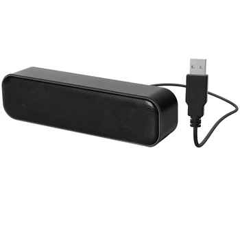 Мини-компьютерный динамик Проводной USB Настольный стереодинамик для декодирования звука Двухканальный проигрыватель Звуковая панель Звук Аудио для ПК планшета