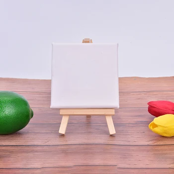 Мини-рамка для холста для рисования, детская деревянная рамка 10 см X 10 см, подходящая для использования детьми, мини-рамка для рисования своими руками, мольберт