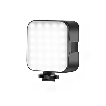 Мини-светодиодная лампа для видеосъемки 2 Вт с регулируемой яркостью 6500 К, заполняющая панель для камеры, смартфона, ноутбука