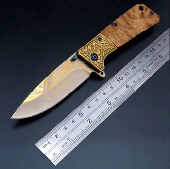 Многофункциональный тактический Складной нож с лезвием + Деревянная ручка, Мини-карманный нож с лезвием, Охотничьи ножи, Нож для выживания, Уличные инструменты