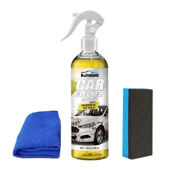 Многоцелевой очиститель-спрей 100 мл Автомобильное чистящее средство для салона автомобиля, спрей для домашней уборки 100 мл
