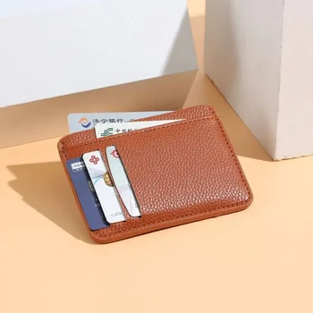 Модный Распродажный Новый Корейский мужской зажим для карточек Женская сумка для карточек кошелек Подарочная компания Маленькая портативная сумка для карточек