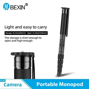 Монопод Для Камеры BEXIN P285C Легкий Штатив-Монопод Из Углеродного Волокна, Портативная Подставка для Видеосъемки, Дорожный Монопод для DSLR Камеры