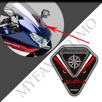 Мотоцикл Протектор Бака Накладка Наклейки Наклейки Для Honda VFR 400 600 700 750 800 1200 X F VFR1200F Комплект Газойля Эмблема Колена Логотип
