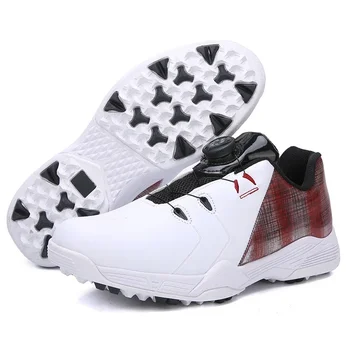 Мужская обувь для гольфа Профессиональная уличная обувь для гольфа с шипами для мужчин, игроков в гольф, кроссовки для бега трусцой, Размер 37-46