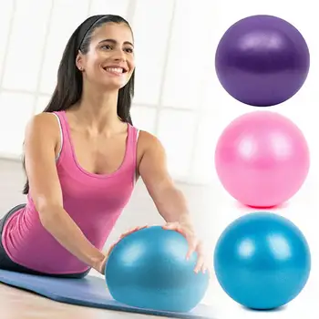 Мяч для йоги YUZI 25 см, взрывозащищенный мяч для балансировки в помещении, гимнастический мяч для йоги, пилатеса и балета