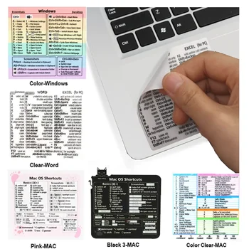 Наклейка с сочетанием клавиш HD Reference для настольного ноутбука PS Наклейки с сочетанием клавиш Excel для Apple Mac Chromebook Windows Photoshop