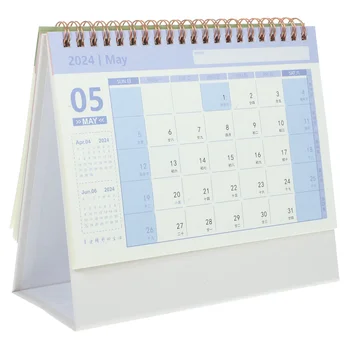 Настольный календарь на 2024 год Изящный декор для стола Декоративное Ежедневное использование Офисные украшения Бюро