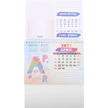 Настольный календарь на Новый год 2024, Офисный Минималистичный Декор, Бумажные аксессуары для дома