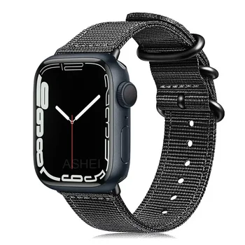 Нейлоновый ремешок для Apple Watch Ultra 2 45 мм 44 Мм 49 мм ремешок для i watch9 8 7 6 5 4 SE 3 2 1 для Apple watch браслет женский мужской ремешок