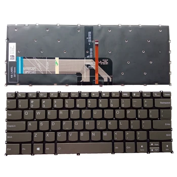 Новая американская клавиатура для Lenovo XiaoXin Air 14 2020 540S-14 S550-14 Air14 с Темно-зеленой Подсветкой