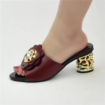 Новейший дизайн 2023, Сексуальные туфли-лодочки на платформе, Летние женские туфли на высоком каблуке, Итальянские женские свадебные туфли в африканском стиле высокого качества