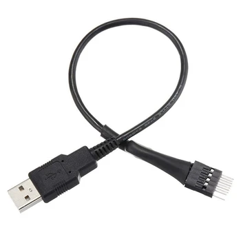 НОВИНКА-4шт 20-сантиметровый 9-контактный разъем к внешнему разъему USB A Материнская плата ПК Внутренний удлинительный кабель для передачи данных