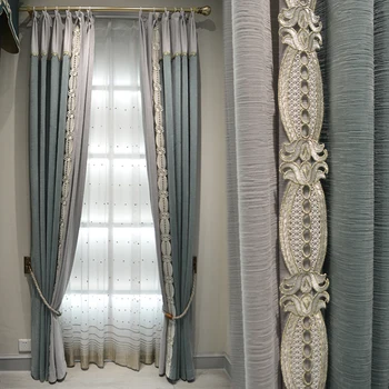 Новые изделия для штор для гостиной спальни легкая атмосфера роскоши простой современный стиль шторы на заказ шторы