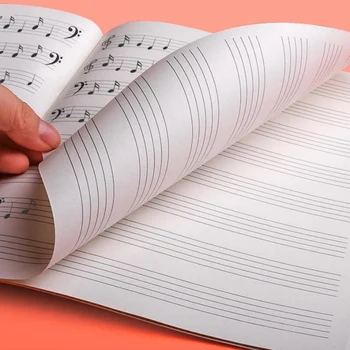 Нотная тетрадь для студентов Музыкальная тетрадь для детей Музыкальный инструмент для партитуры Простой блокнот Пианино Книжка для фортепиано Аксессуары для партитур