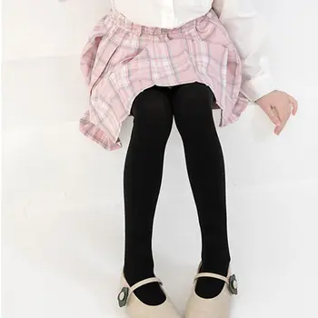 Однотонные детские чулочно-носочные изделия, удобные мягкие детские леггинсы, чулки в корейском стиле, детские колготки для девочек, балетные танцевальные колготки