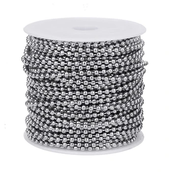 Ожерелье с шариковыми цепочками из нержавеющей стали для