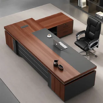 Органайзер для компьютерного стола в приемной, роскошный представительский угловой офисный стол, современные кофейные столики для компьютеров, роскошная мебель