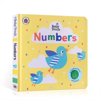 Оригинальная английская доска-книжка с картинками Milu Baby Touch: цифры для малышей Touch