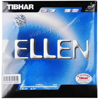 Оригинальная резина для настольного тенниса Tibhar ELLEN, дугостойкая резина с губчатой защитой для лезвия ракетки для настольного тенниса хороший контроль