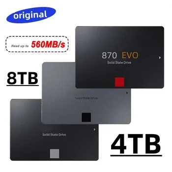 Оригинальный Бренд SSD 8TB 870 EVO 4TB Внутренний Твердотельный Диск 1T 2T HDD Жесткий Диск 860 PRO SATAIII 2.5 для Ноутбука Жесткий Диск Компьютера
