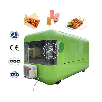 Передвижной киоск мороженого, Индивидуальная тележка для продажи кофе с прицепом DOT Coffee с полностью оборудованной кухней