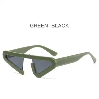 Персонализированные забавные солнцезащитные очки для уличной стрельбы в стиле хип-хоп, треугольные солнцезащитные очки, персонализированные