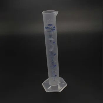 пластиковый мерный цилиндр объемом 50 мл, Градуированные цилиндры, контейнер-тюбик для лабораторных принадлежностей, Лабораторные инструменты для школьных принадлежностей