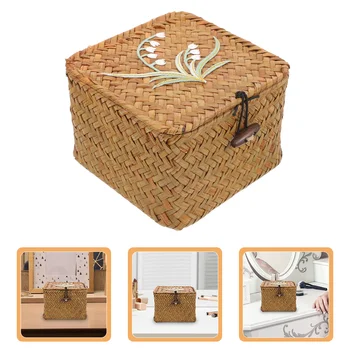 Подарочная коробка ручной работы, винтажная свадебная подарочная коробка, бытовой органайзер для разных вещей с крышкой