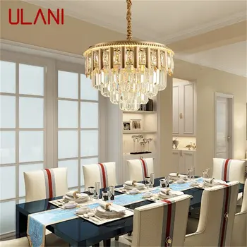 Подвесная люстра ULANI из постмодернистского золота Роскошный домашний светодиодный светильник для украшения гостиной столовой