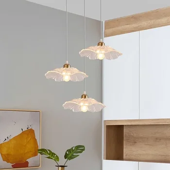 Подвесной светильник Nordic LED Lotus Leaf, современный минималистичный подвесной светильник для столовой, бара, спальни, декоративное освещение интерьера E27