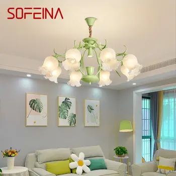 Подвесной светильник SOFEINA, современный стиль, Свежая Креативная Свеча для ароматерапии, Светодиодная потолочная люстра, Декор для дома, спальни