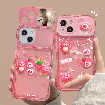 Полноэкранный Чехол Для телефона с розовым медведем Xiaomi 13 12 11 11LITE 10TPO Redmi Note 12 K40 K50 K60 POCO X2 F3 X3 X4GT M4 PRO Cover