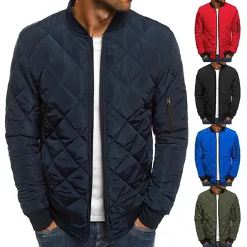 Популярное мужское пальто, однотонная универсальная мужская куртка, однотонная повседневная куртка с карманами