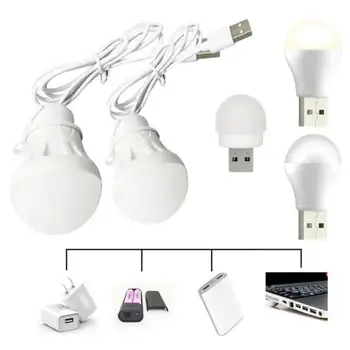 Портативная светодиодная лампа USB, светодиодная лампа 5 В 3 Вт, книжные фонари, Энергосберегающая Аварийная лампа, лампа для кемпинга, лампа для чтения в помещении