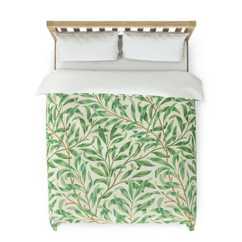 Постельное белье William Morris Decorte Green, комплект одеял Nature Botanical из трех предметов