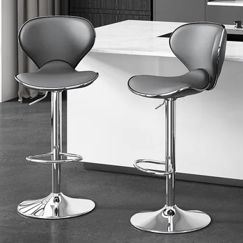 Промышленные стулья со спинкой, современные минималистичные Роскошные Регулируемые стулья, Поворотная Удобная мебель для ресторана Bolsas Para Mujeres